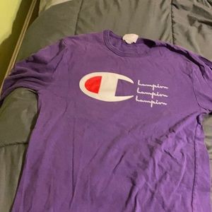 Champion long Sleeve Felt Writing